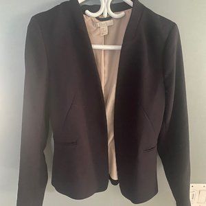 H&M Navy Blue No Button Blazer